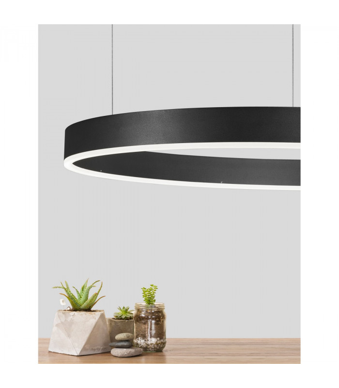 Motif Integrated LED Pendant Ceiling Light Sandy Black Aluminium LED 48W 3360Lm 3000K-2