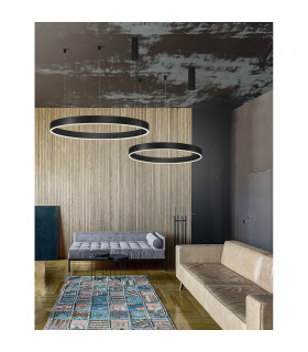 Motif Integrated LED Pendant Ceiling Light Sandy Black Aluminium LED 55W 3800Lm 3000K-2