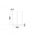 Motif Integrated LED Pendant Ceiling Light Sandy Black Aluminium LED 55W 3800Lm 3000K-5