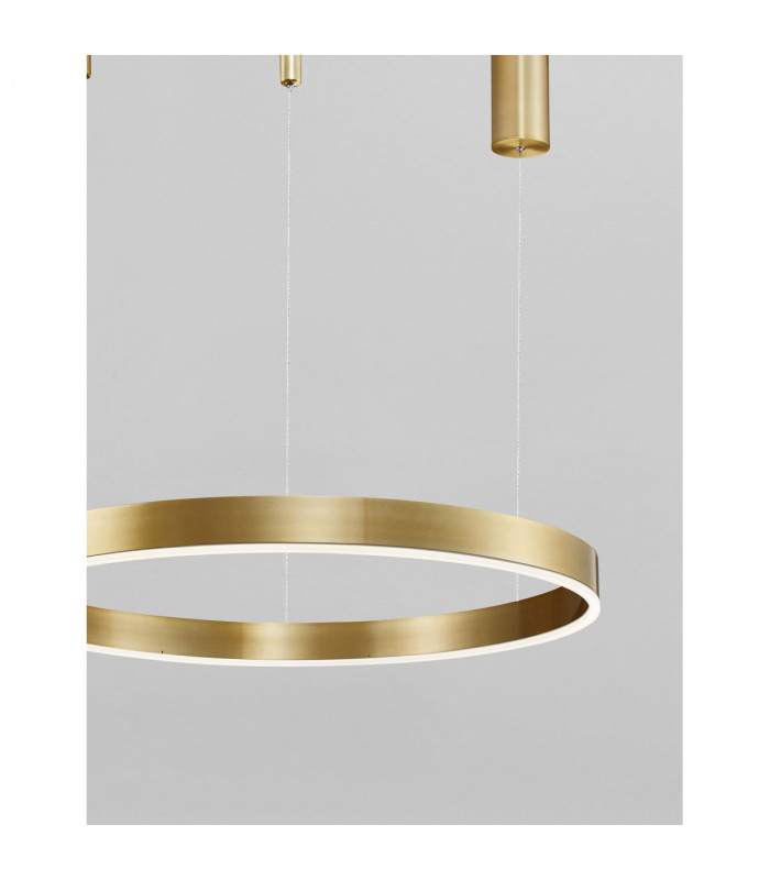 Motif Integrated LED Pendant Ceiling Light Brass Gold Aluminium LED 40W 2800Lm 3000K-2