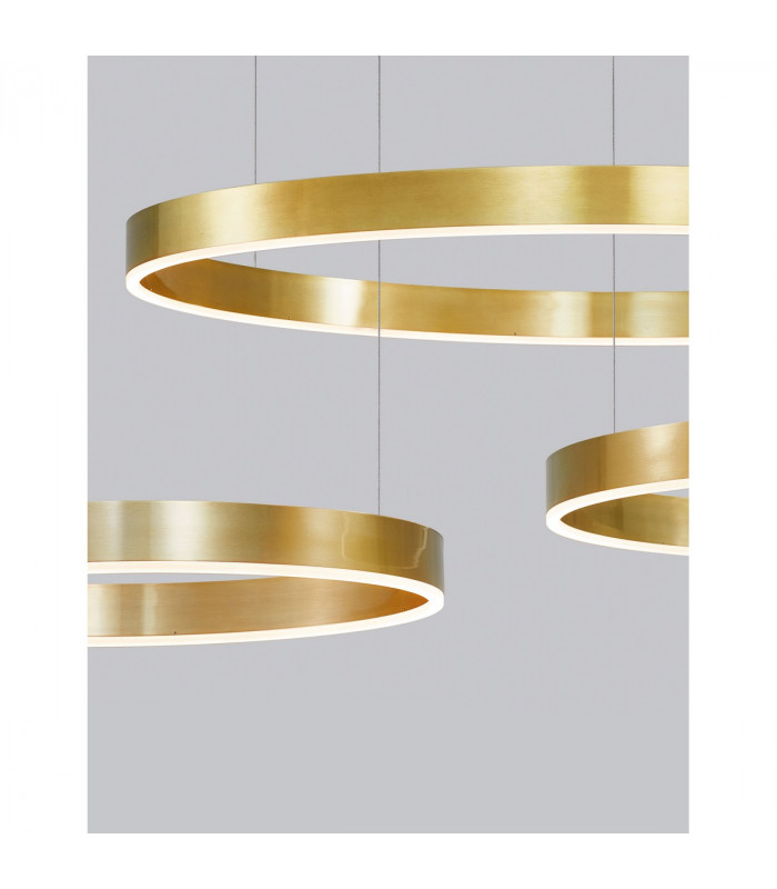 Motif Integrated LED Pendant Ceiling Light Brass Gold Aluminium LED 40W 2800Lm 3000K-5
