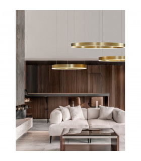 Motif Integrated LED Pendant Ceiling Light Brass Gold Aluminium LED 55W 3800Lm 3000K-2