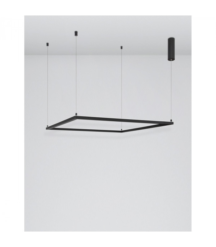 Eterna Integrated LED Pendant Ceiling Light Dimmable Sandy Black Aluminium LED 50W 3818Lm 3000K-4