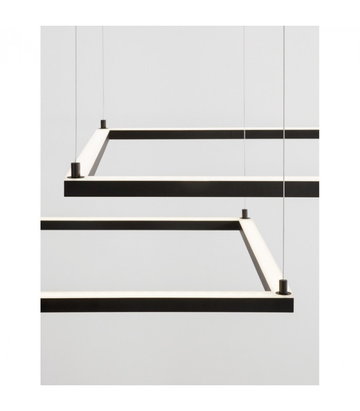 Eterna Integrated LED Pendant Ceiling Light Dimmable Sandy Black Aluminium LED 50W 3818Lm 3000K-5