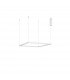 Eterna Integrated LED Pendant Ceiling Light Dimmable Sandy White Aluminium LED 40W 3000KLm 3000K-1