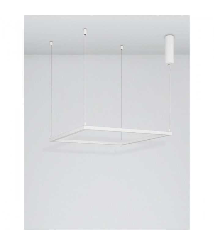 Eterna Integrated LED Pendant Ceiling Light Dimmable Sandy White Aluminium LED 40W 3000KLm 3000K-3