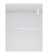 Eterna Integrated LED Pendant Ceiling Light Dimmable Sandy White Aluminium LED 40W 3000KLm 3000K-4