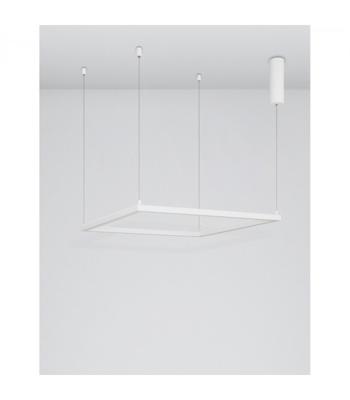 Eterna Integrated LED Pendant Ceiling Light Dimmable Sandy White Aluminium LED 40W 3000KLm 3000K-4