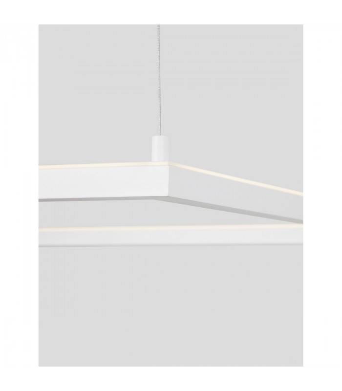 Eterna Integrated LED Pendant Ceiling Light Dimmable Sandy White Aluminium LED 40W 3000KLm 3000K-5