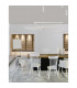 Eterna Integrated LED Pendant Ceiling Light Dimmable Sandy White Aluminium LED 50W 3818Lm 3000K-2