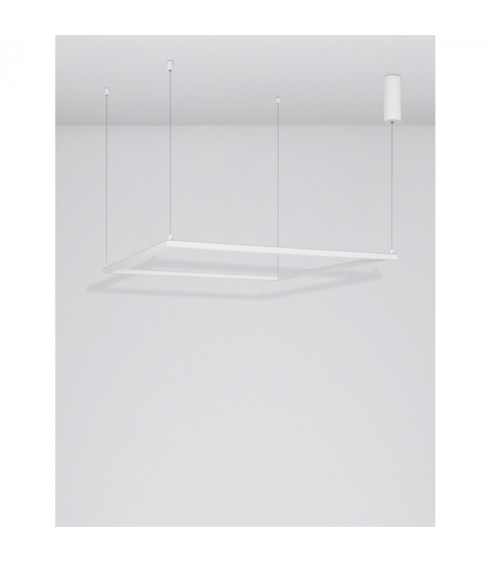 Eterna Integrated LED Pendant Ceiling Light Dimmable Sandy White Aluminium LED 50W 3818Lm 3000K-3
