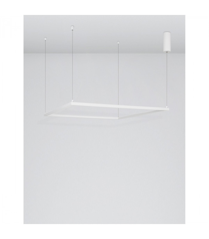 Eterna Integrated LED Pendant Ceiling Light Dimmable Sandy White Aluminium LED 50W 3818Lm 3000K-4