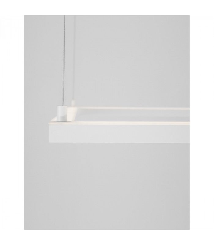 Eterna Integrated LED Pendant Ceiling Light Dimmable Sandy White Aluminium LED 50W 3818Lm 3000K-5