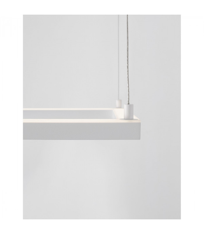 Eterna Integrated LED Pendant Ceiling Light Dimmable Sandy White Aluminium LED 30W 2100Lm 3000K-2