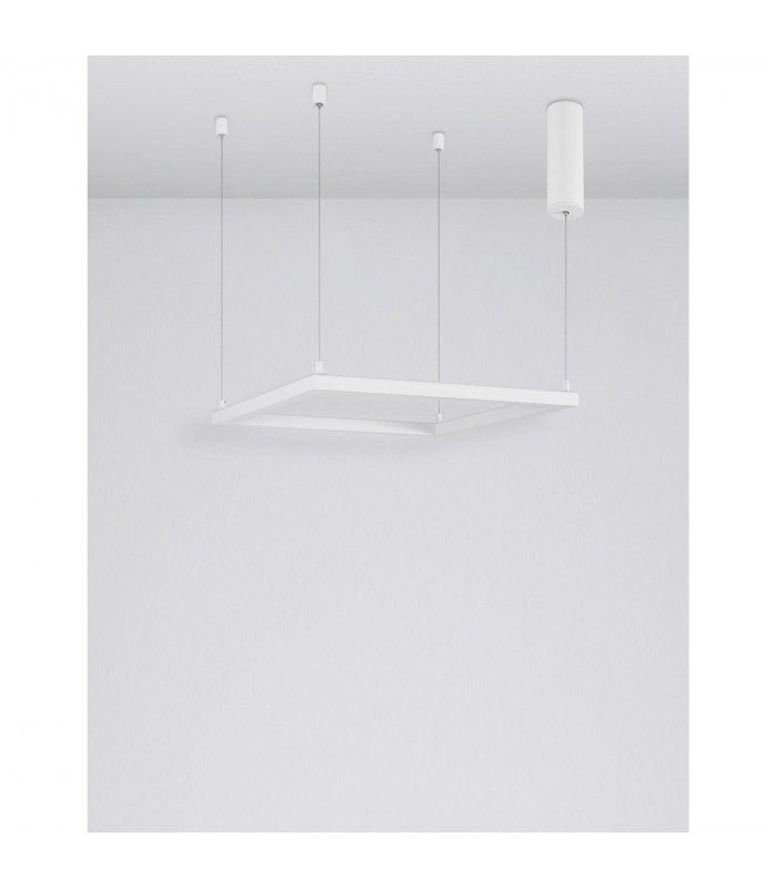 Eterna Integrated LED Pendant Ceiling Light Dimmable Sandy White Aluminium LED 30W 2100Lm 3000K-3