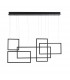 Cornice Integrated LED Pendant Ceiling Light Sandy Black Aluminium LED 80W 4860Lm 3000K-1