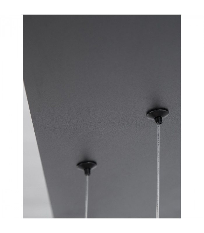 Cornice Integrated LED Pendant Ceiling Light Sandy Black Aluminium LED 80W 4860Lm 3000K-8