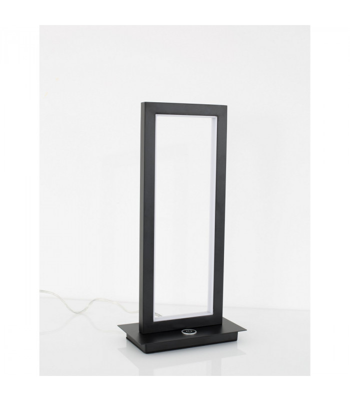 Cornice Integrated LED Table Lamp Matt Black Aluminium 3 Step Touch Dimmable LED 12W 750Lm 3000K-3