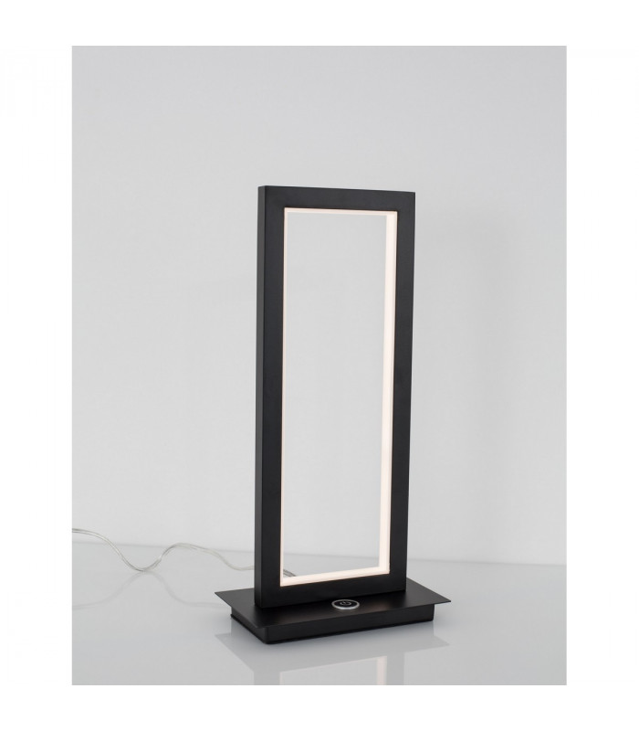 Cornice Integrated LED Table Lamp Matt Black Aluminium 3 Step Touch Dimmable LED 12W 750Lm 3000K-4