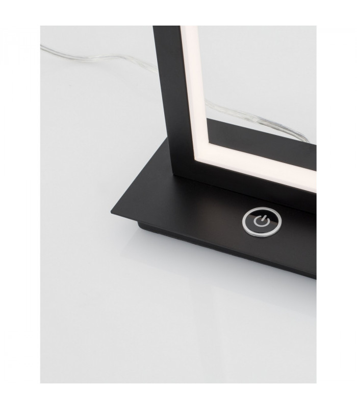 Cornice Integrated LED Table Lamp Matt Black Aluminium 3 Step Touch Dimmable LED 12W 750Lm 3000K-5