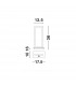 Cornice Integrated LED Table Lamp Matt Black Aluminium 3 Step Touch Dimmable LED 12W 750Lm 3000K-6