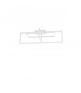 Edgar Integrated LED Semi Flush Light Dimmable Sand White Aluminium LED 35W 2400Lm 3000K-1