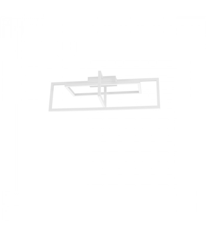 Edgar Integrated LED Semi Flush Light Dimmable Sand White Aluminium LED 35W 2400Lm 3000K-1