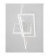 Edgar Integrated LED Semi Flush Light Dimmable Sand White Aluminium LED 35W 2400Lm 3000K-2