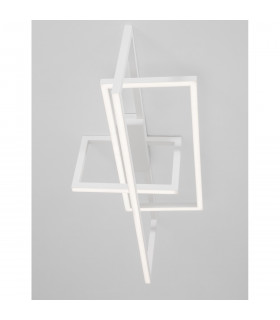 Edgar Integrated LED Semi Flush Light Dimmable Sand White Aluminium LED 35W 2400Lm 3000K-2