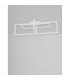 Edgar Integrated LED Semi Flush Light Dimmable Sand White Aluminium LED 35W 2400Lm 3000K-3