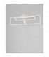Edgar Integrated LED Semi Flush Light Dimmable Sand White Aluminium LED 35W 2400Lm 3000K-4