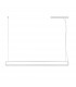 Line Integrated LED Pendant Ceiling Light Sandy White Aluminium Rotating LED 38W 1460Lm 3000K-1