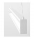 Line Integrated LED Pendant Ceiling Light Sandy White Aluminium Rotating LED 38W 1460Lm 3000K-5