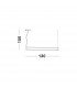 Line Integrated LED Pendant Ceiling Light Sandy White Aluminium Rotating LED 38W 1460Lm 3000K-6