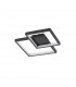 Porto Integrated LED Semi Flush Light Sandy Black Steel Aluminium LED 19W 1342Lm 3000K-1