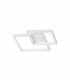 Porto Integrated LED Semi Flush Light Sandy White Steel Aluminium LED 19W 1342Lm 3000K-1