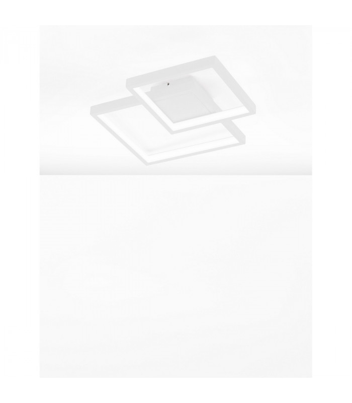 Porto Integrated LED Semi Flush Light Sandy White Steel Aluminium LED 19W 1342Lm 3000K-3