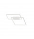 Porto Integrated LED Semi Flush Light Sandy White Steel Aluminium LED 30W 2030Lm 3000K-1