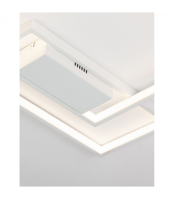 Porto Integrated LED Semi Flush Light Sandy White Steel Aluminium LED 30W 2030Lm 3000K-5