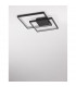 Porto 2 Square Integrated LED Semi Flush Light Sandy Black Steel Aluminium LED 30W 2030Lm 3000K-3