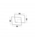 Porto 2 Square Integrated LED Semi Flush Light Sandy Black Steel Aluminium LED 30W 2030Lm 3000K-8