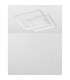 Porto 2 Square Integrated LED Semi Flush Light Sandy White Steel Aluminium LED 30W 203Lm 3000K-4