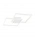 Bilbao Integrated LED Semi Flush Light White Aluminium LED 25W 1600Lm 3000K-1