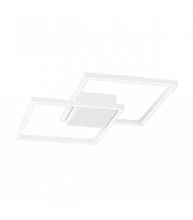 Bilbao Integrated LED Semi Flush Light White Aluminium LED 25W 1600Lm 3000K-1