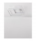 Bilbao Integrated LED Semi Flush Light White Aluminium LED 25W 1600Lm 3000K-4