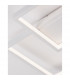 Bilbao Integrated LED Semi Flush Light White Aluminium LED 25W 1600Lm 3000K-6