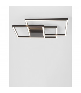 Bilbao Integrated LED Semi Flush Light Matt Black Aluminium LED 42W 2650Lm 3000K-2