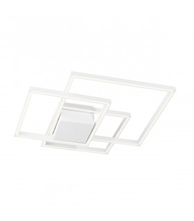 Bilbao Integrated LED Semi Flush Light White Aluminium LED 42W 2650Lm 3000K-1