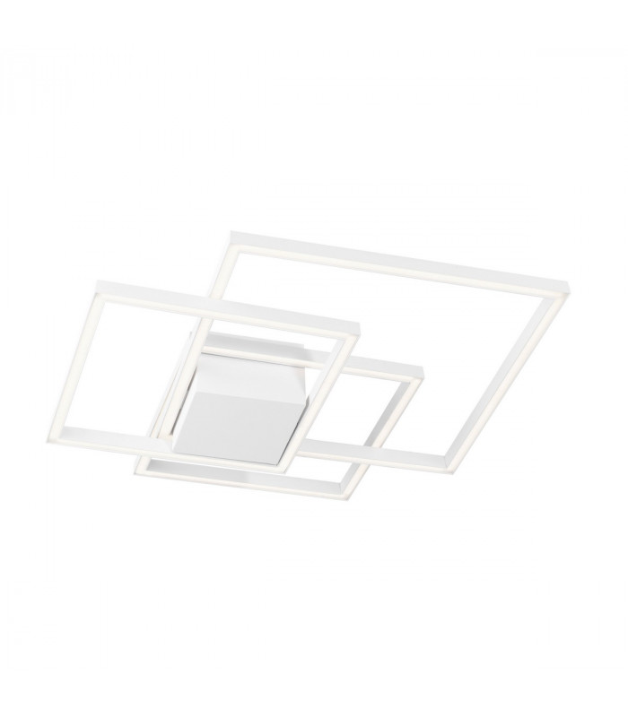 Bilbao Integrated LED Semi Flush Light White Aluminium LED 42W 2650Lm 3000K-1