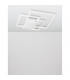 Bilbao Integrated LED Semi Flush Light White Aluminium LED 42W 2650Lm 3000K-3